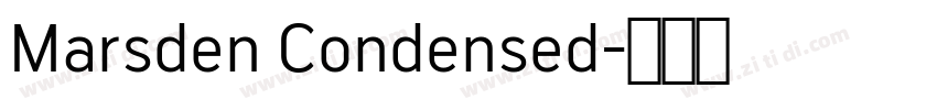 Marsden Condensed字体转换